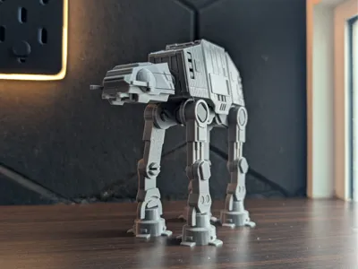 AT-AT Walker Model 3D Printed | Sci-Fi Robot Walker Toy | Articulated Mech Collectible for Fans