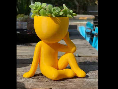thinker planter