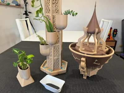 sheikah tower planter from zelda botw