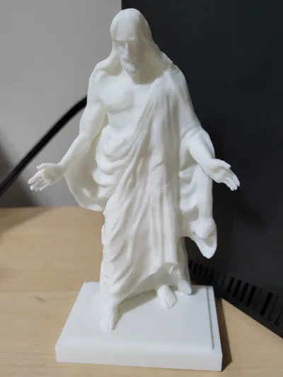 Jesus Christ Statue | 3D Printed Spiritual Figurine | Christian Home Decor Prayer Showpiece